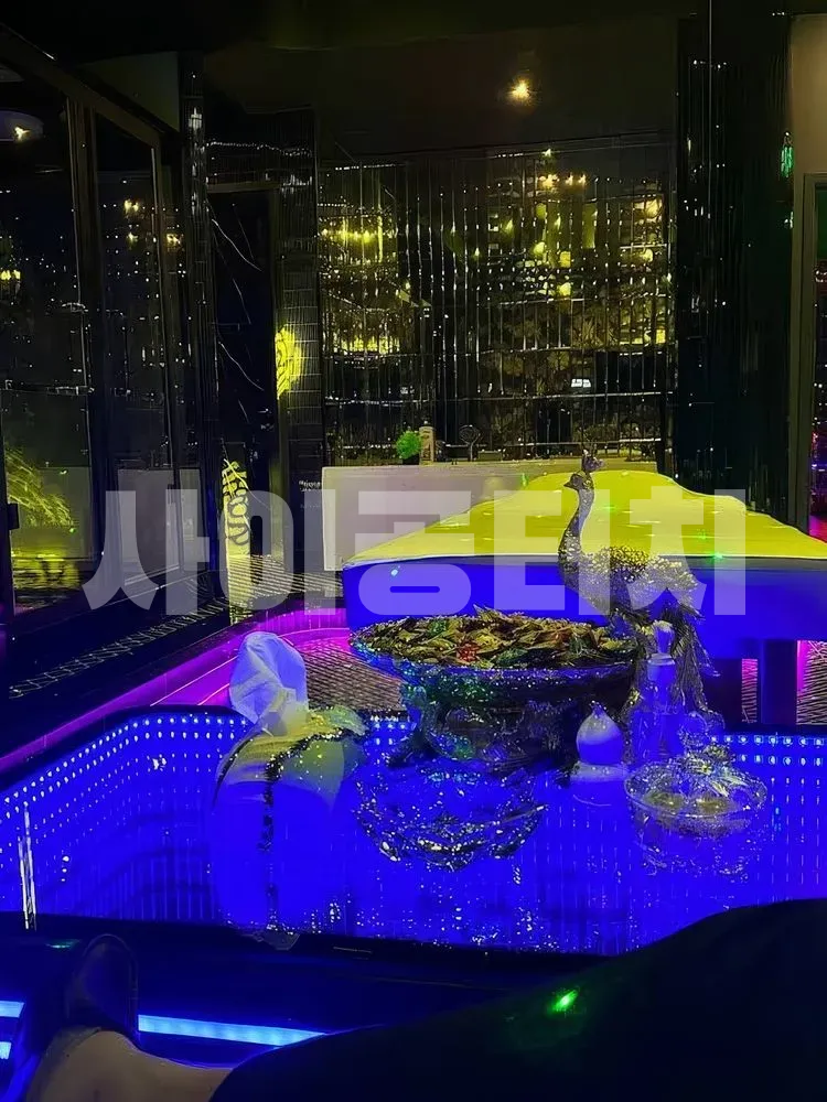 화려한 조명과 장식의 공간